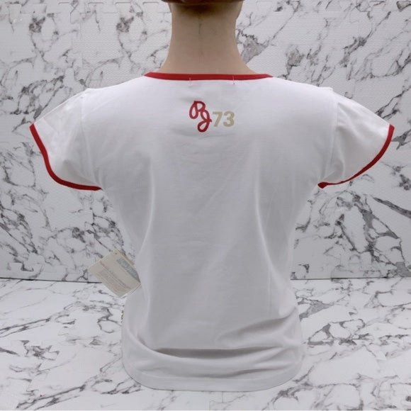 Women's Fashion Pepe Jeans Red | White British Flag Tee Shirt NWT - Picture 2 of 3